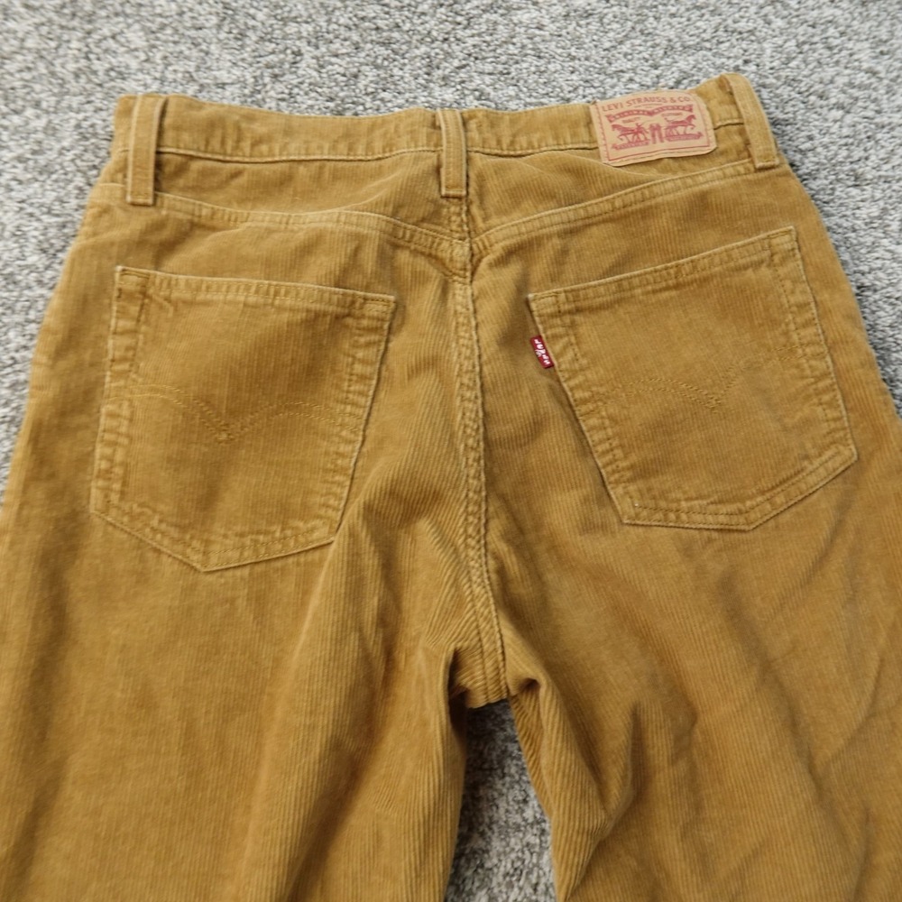 Levis Pants Womens 29 Brown Cord Corduroy High Rise 94 Baggy 5 Pocket Jeans Mom - Picture 10 of 13